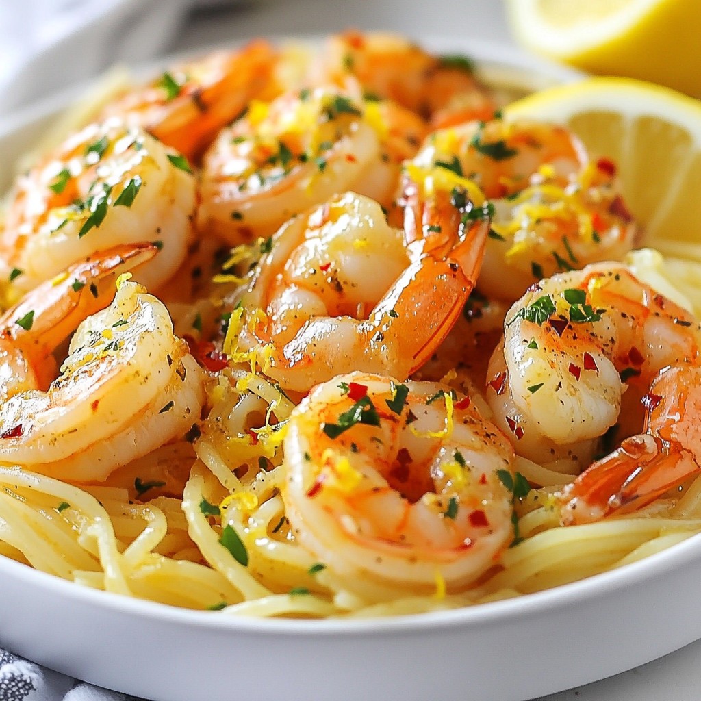 Garlic Shrimp Scampi Einfaches und Schnelles Rezept