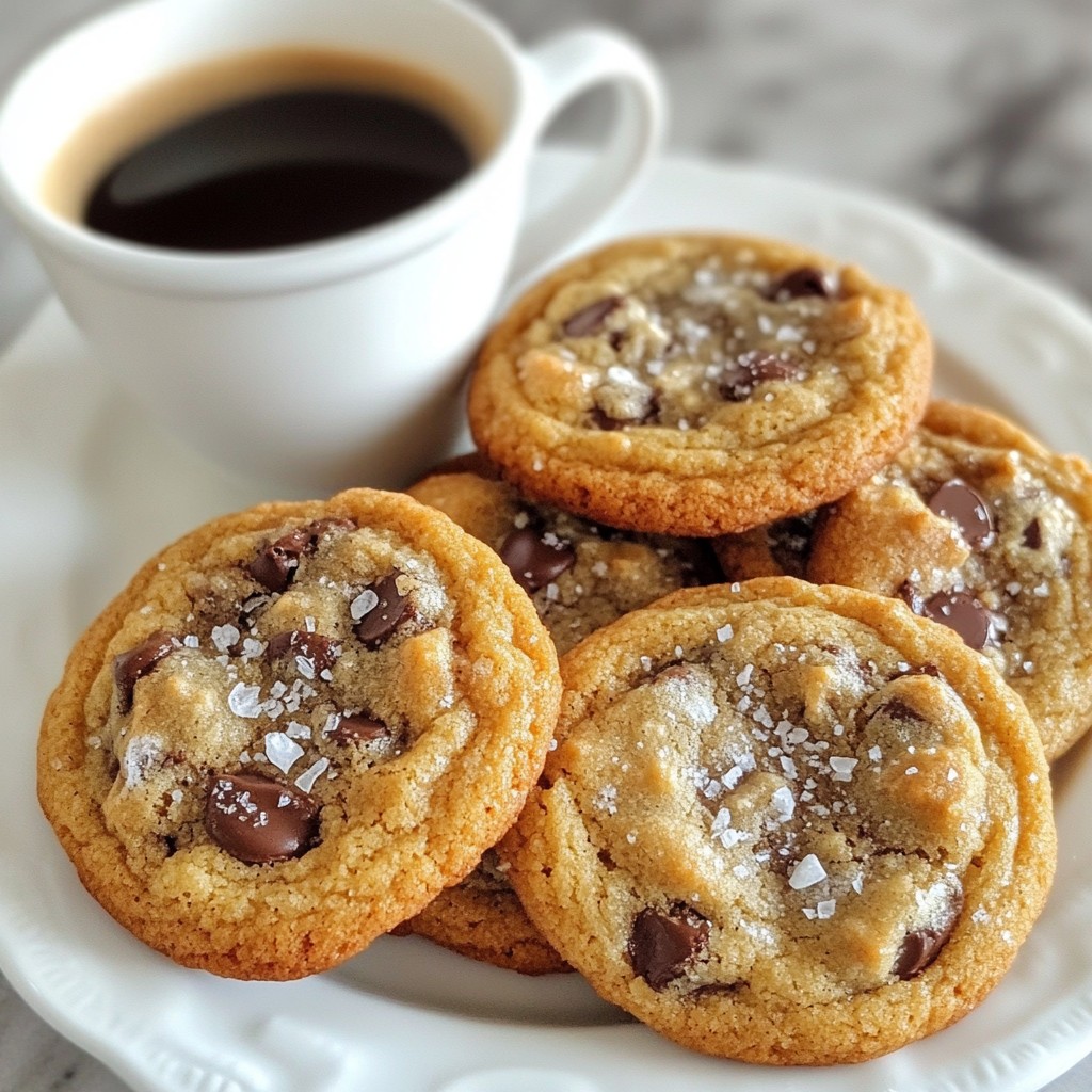 Espresso Chocolate Chip Cookies mit köstlicher Füllung