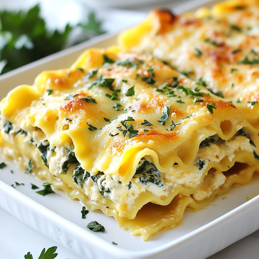 Roasted Garlic Alfredo Lasagna Roll Ups Genussvoll