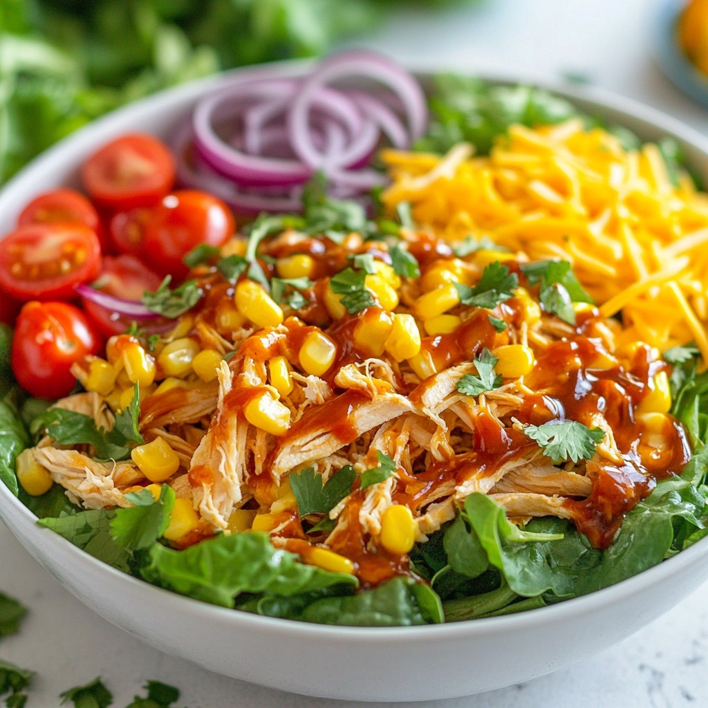 BBQ Ranch Chicken Salad Lecker und Einfach Zubereiten