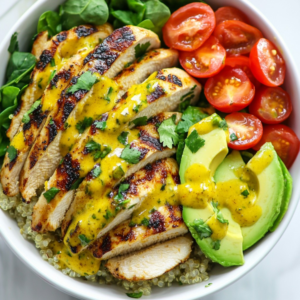 Kokos-Limetten-Hähnchen-Bowls Köstliche Bowl-Idee