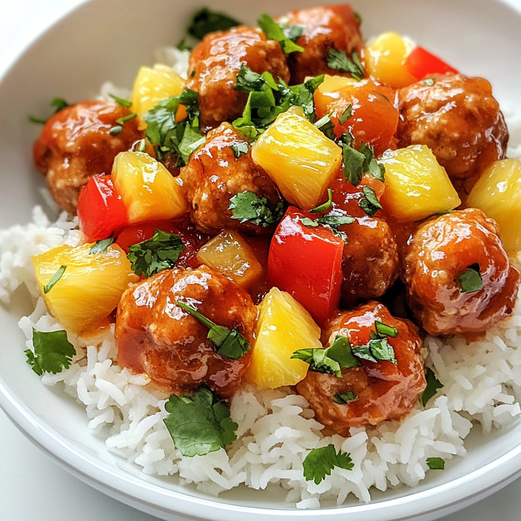 Süß-saure Hähnchenfleischbällchen einfache Rezeptidee
