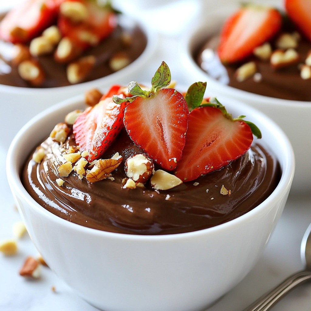 Dairy-Free Chocolate Avocado Pudding Einfach und Lecker