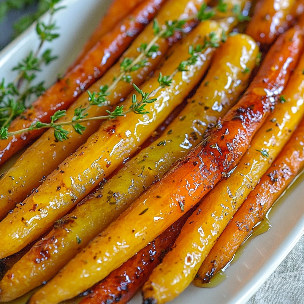 Maple Dijon Roasted Carrots Einfach und Lecker Rezept