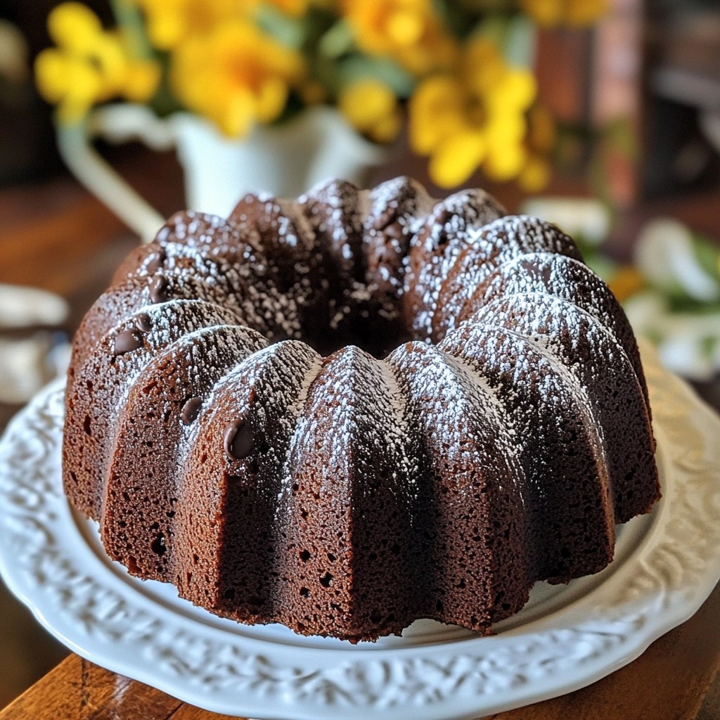 Schokoladen-Espresso-Bundt-Kuchen Genießen und Backen