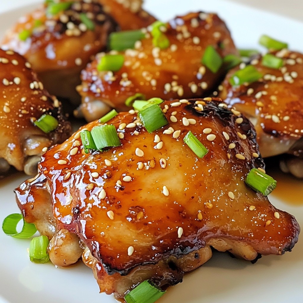 Honey Sesame Chicken Thighs Einfach und Lecker Rezept