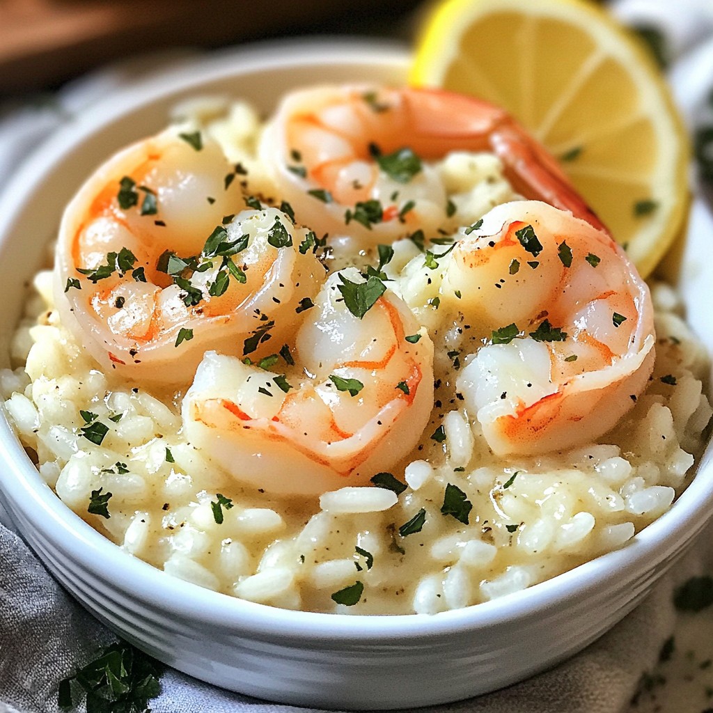 Knoblauchbutter Garnelen Risotto Einfache und leckere Mahlzeit