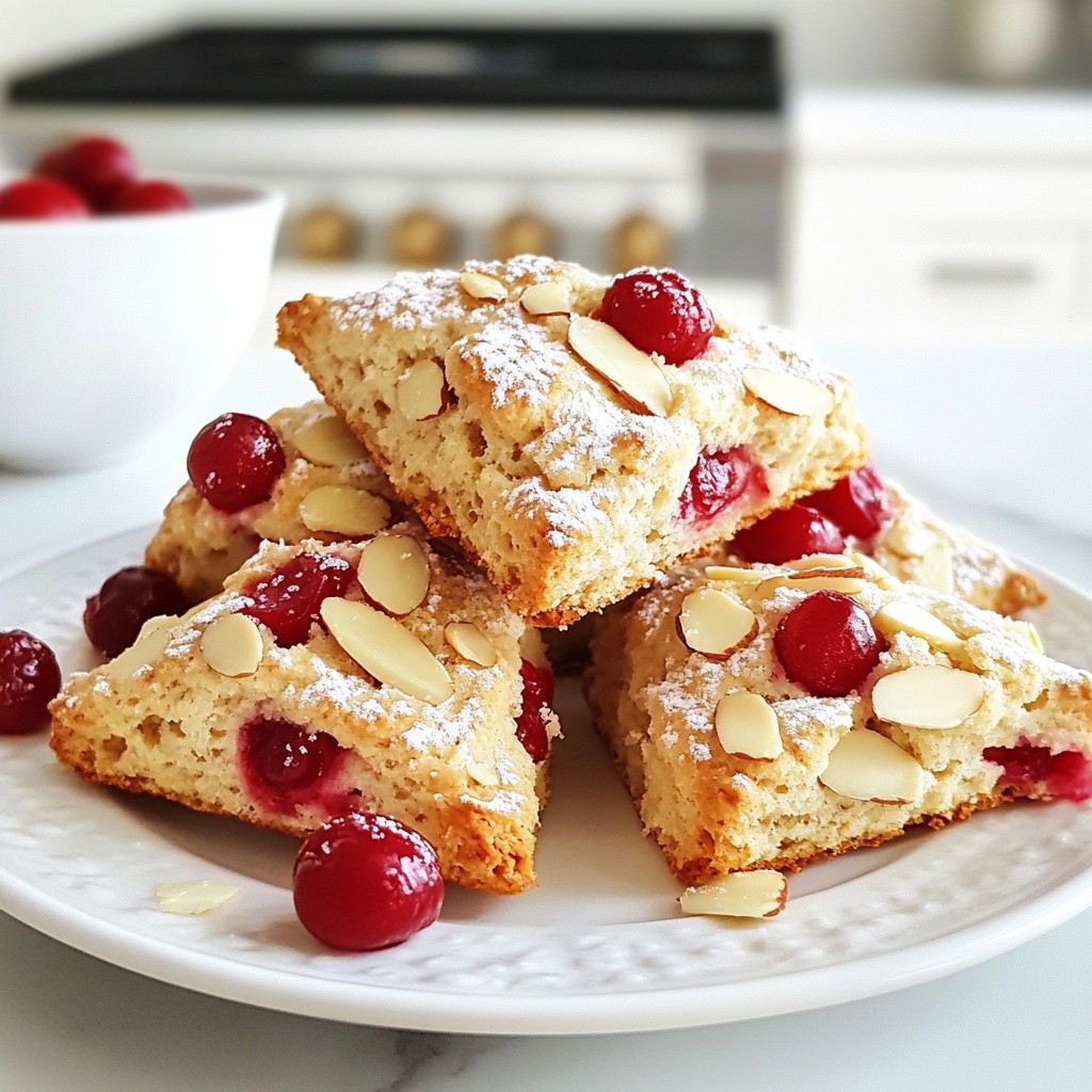 Cherry Almond Scones Leckeres Rezept zum Nachbacken