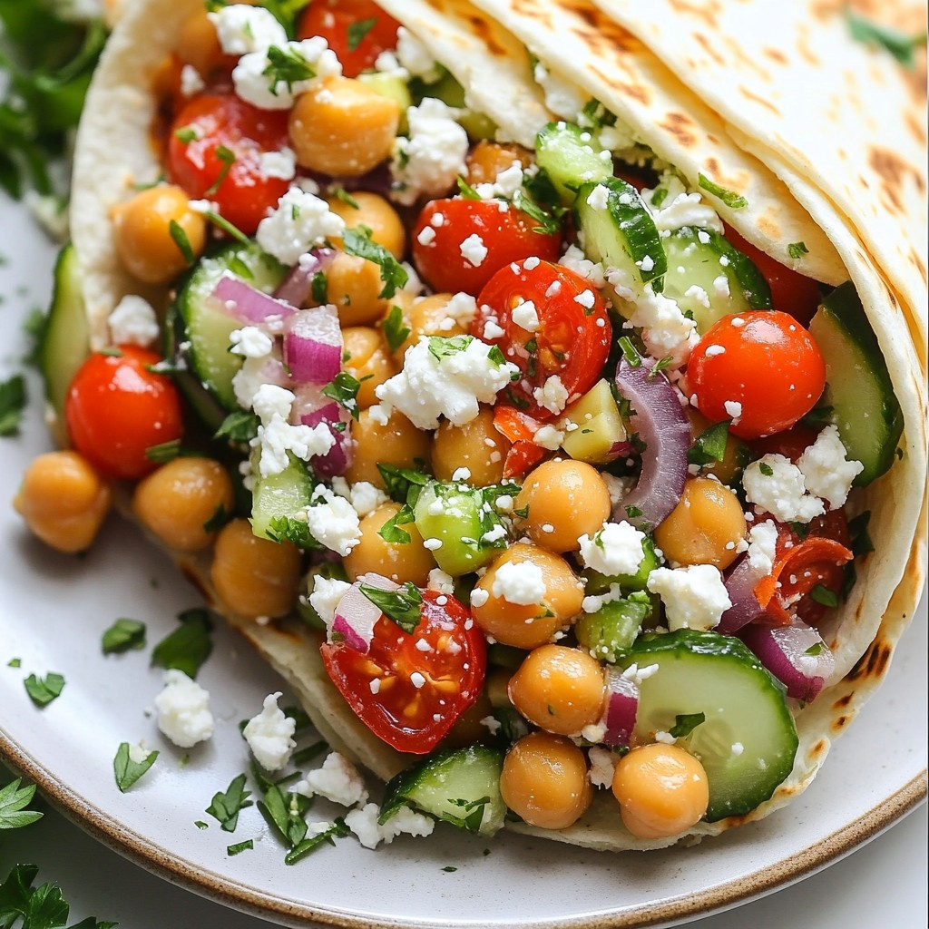 Mediterranean Chickpea Wraps Gesunder Genuss für alle