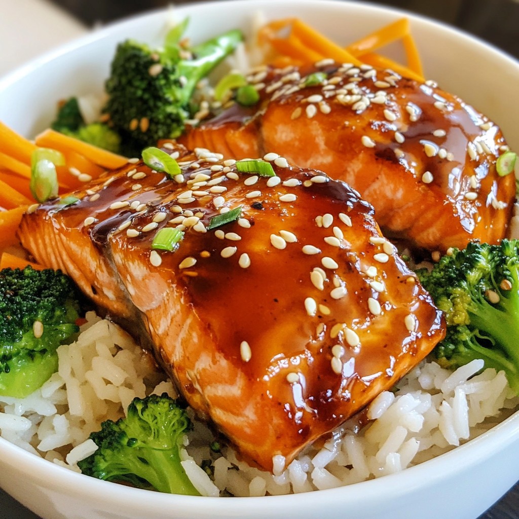 Teriyaki Salmon Rice Bowls Frisch und Lecker Zubereiten