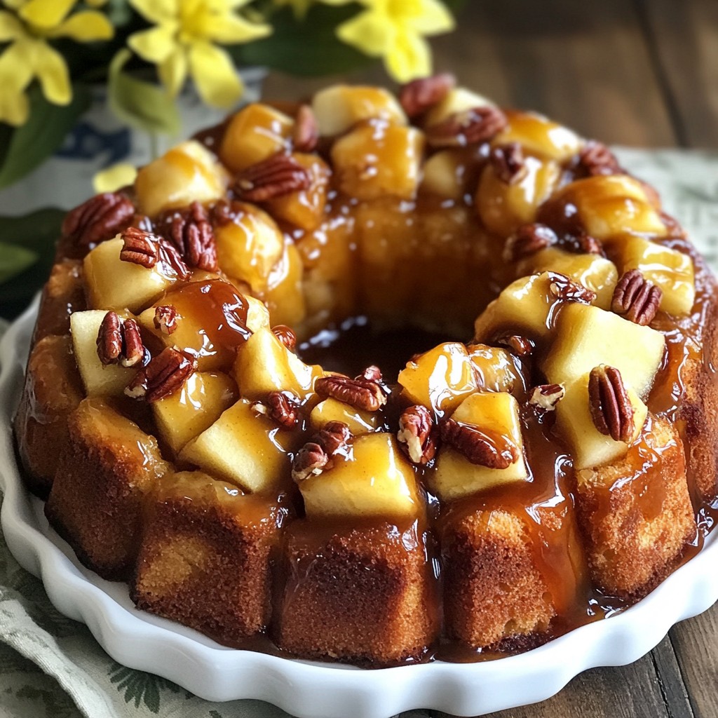 Karamell-Apfel-Monkey Bread Einfach und Köstlich