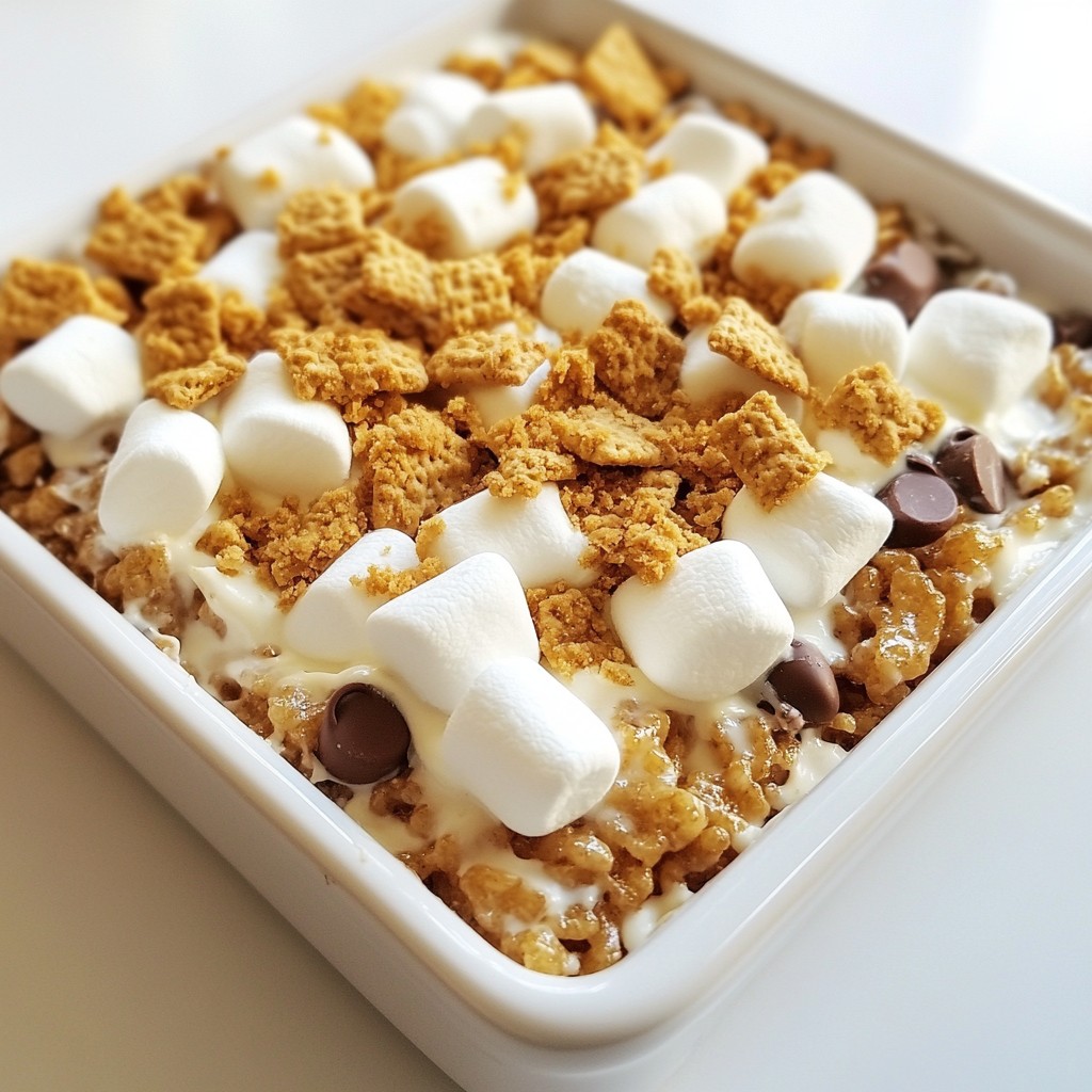 S’mores Rice Krispie Treats Einfaches und leckeres Rezept
