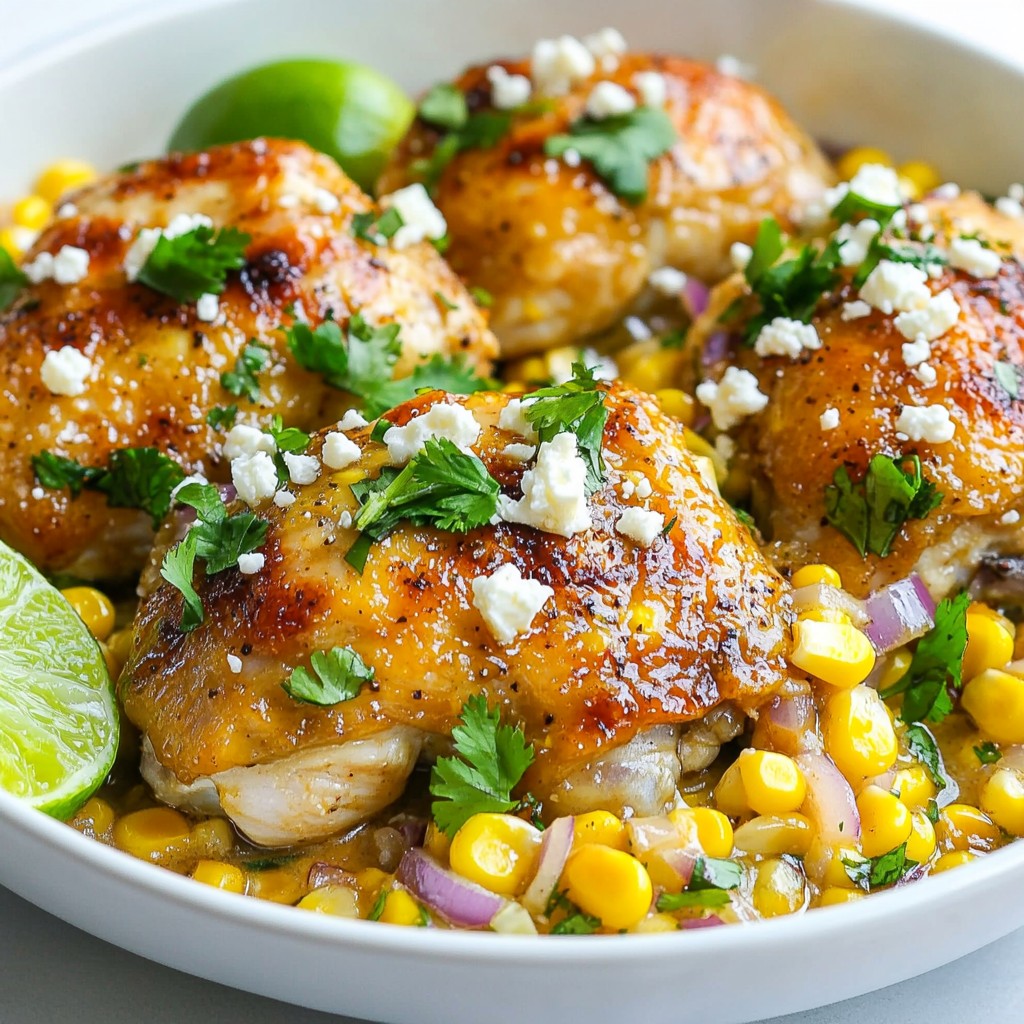 One-Skillet Mexican Street Corn Chicken Genussrezept