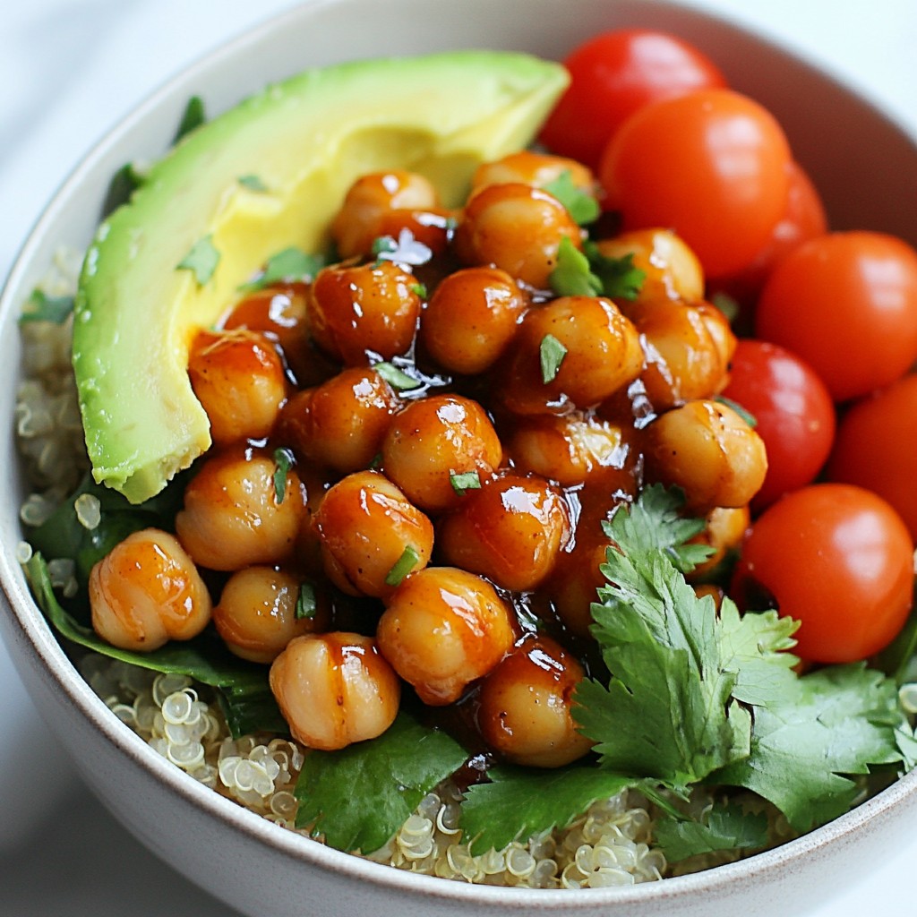 BBQ Kichererbsen Buddha Bowl voller Geschmack und Nährstoffe