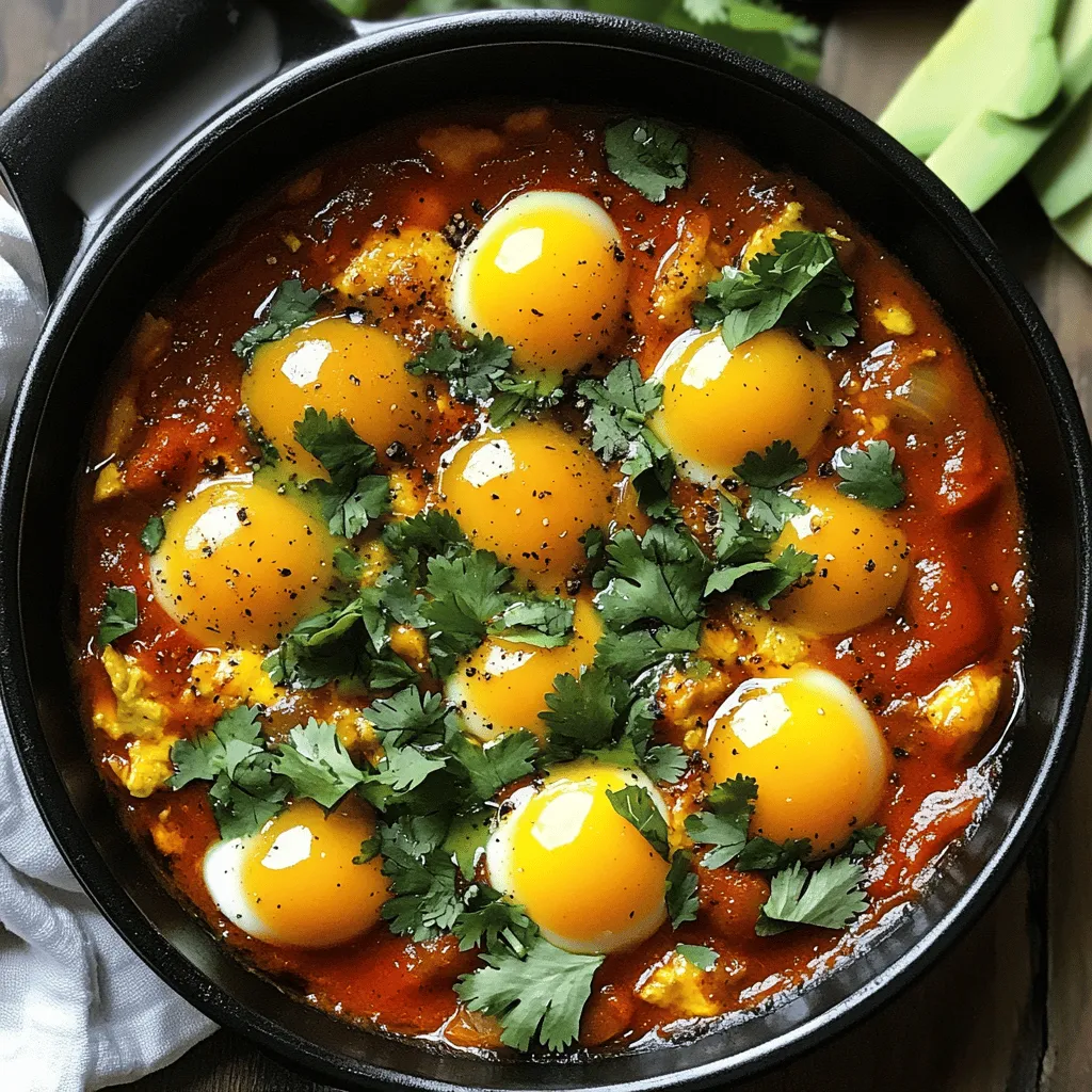 Frühstücks-Chili und Eier Lecker und Nahrhaft Kochen