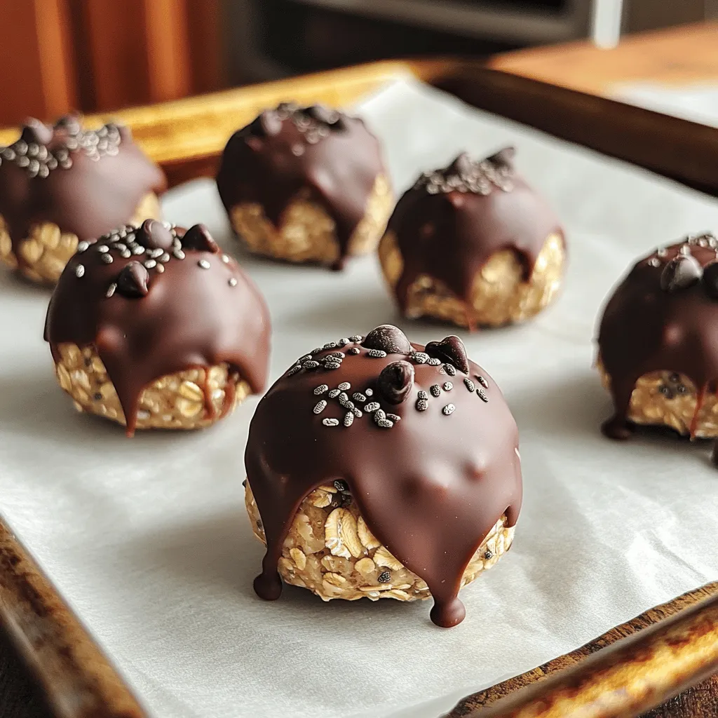 Peanut Butter Chocolate Protein Balls Gesunde Leckerei